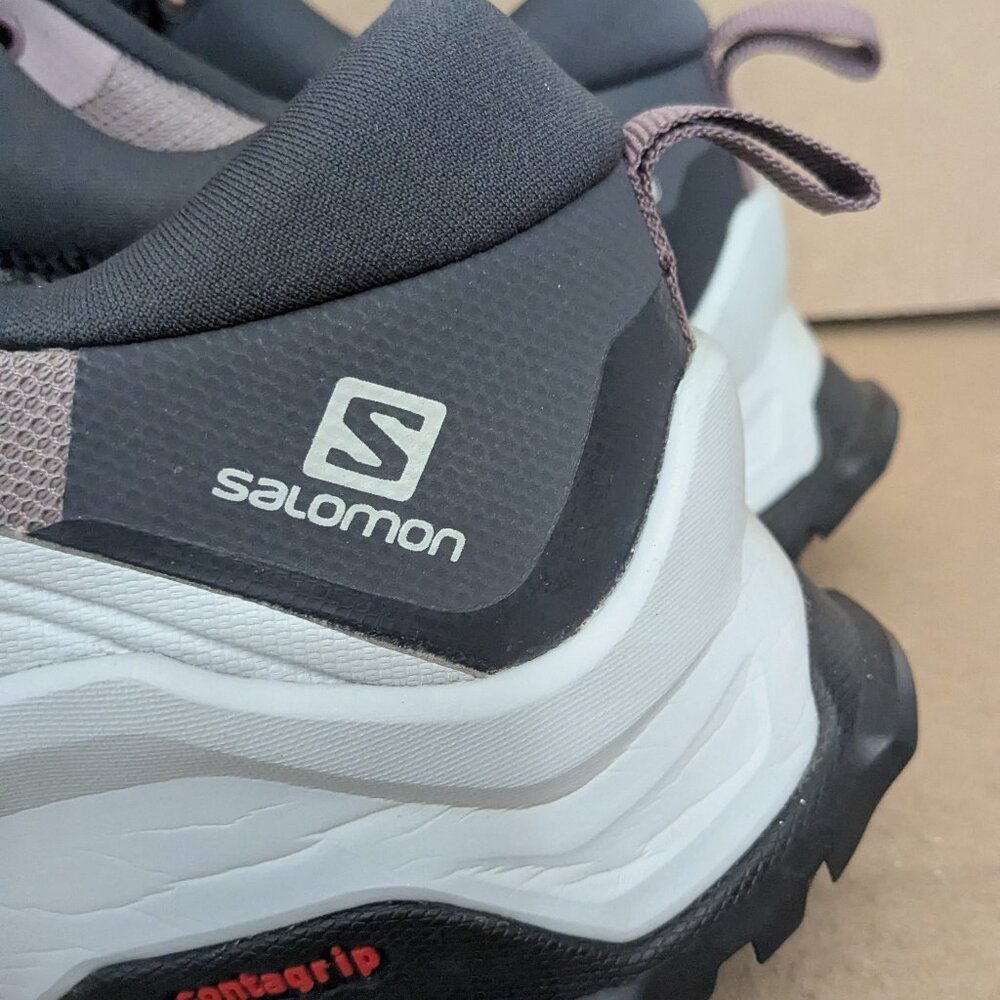 Salomon X Raise GTX Shoes Womens 9.5 Pink Gray GORE-TEX Hiking Quicklace Trail - Picture 8 of 16